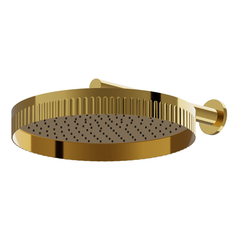 Newform Ionika wellness Верхний душ &Oslash; 400мм, кронштейн из стены 350мм, цвет: PVD glossy gold