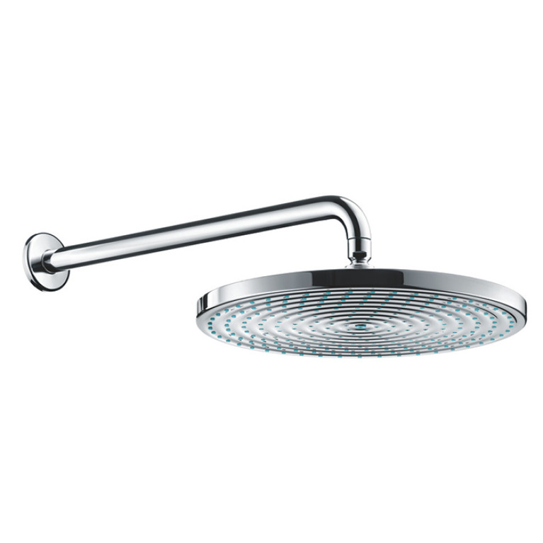 HG Raindance S Верхний душ 1jet (RainAir), d300мм, с настенным держателем 390 мм, шарнирное соединение, G1/2, цвет: хром