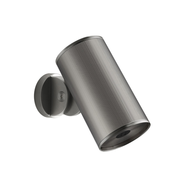 GESSI 316 RIGATO Верхний душ &Oslash;79 мм., с настенным креплением, распыление, цвет Steel Brushed