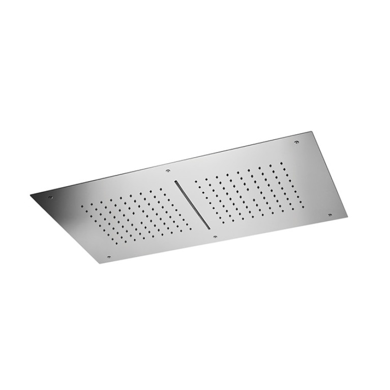Stella Wellness R700W Потолочный душ 700х400см, на 2 потребителя, внутр.часть вкл., цвет: STEEL