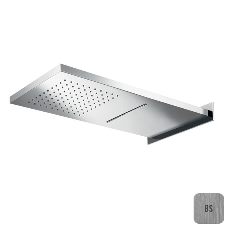 ALMAR Встраиваемый верхний душ 592х270 мм, 2 типа струи, , цвет Stainless Steel Brushed