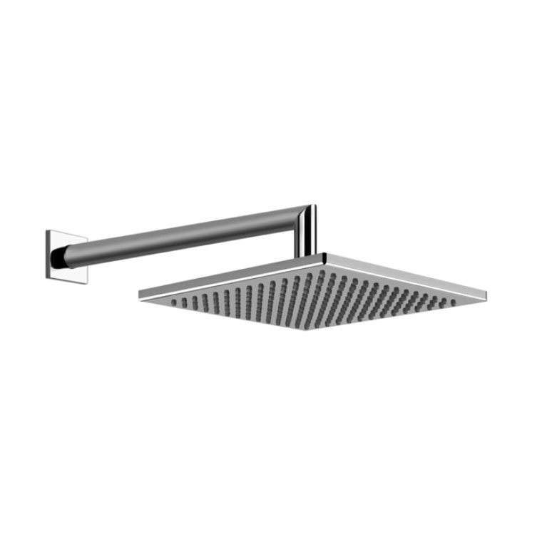 Gessi Emporio  shower Душевая головка 200х200 мм для настенного крепления, поворотная, с защитой от известкового налёта, цвет: Chrome
