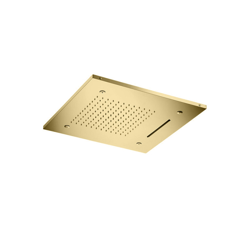 Almar Душевая лейка потолочная встраив. с хромотер., 500х500 мм, 3 режима, High Brass Brushed PVD