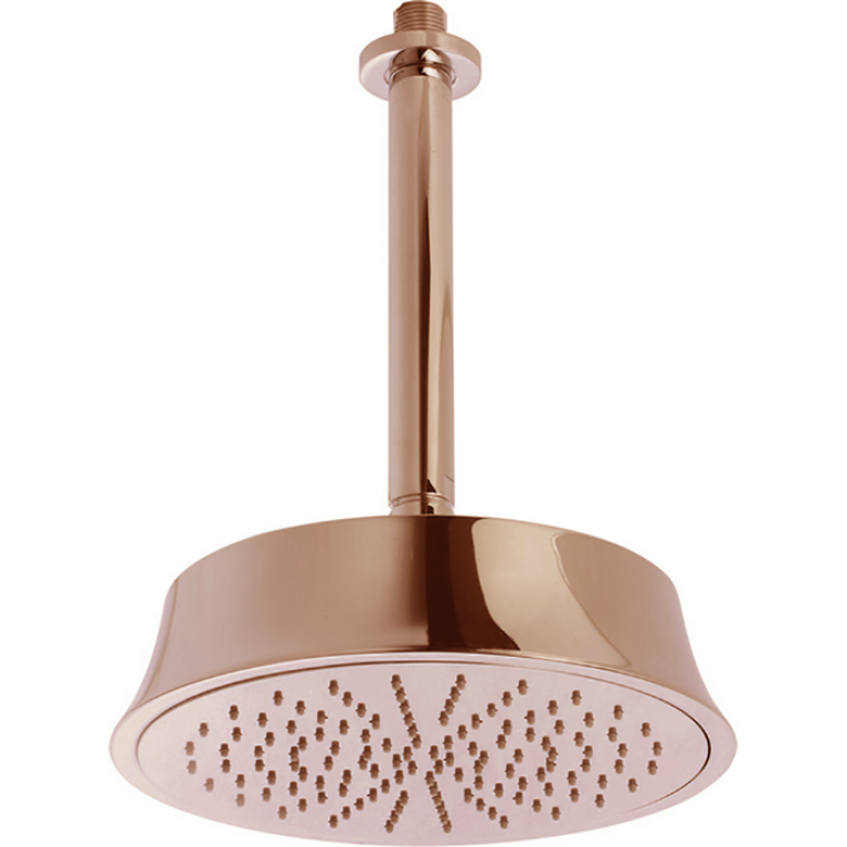 CISAL Shower Верхний душ D220 мм с потолочным держателем L270 мм, цвет золото розовое