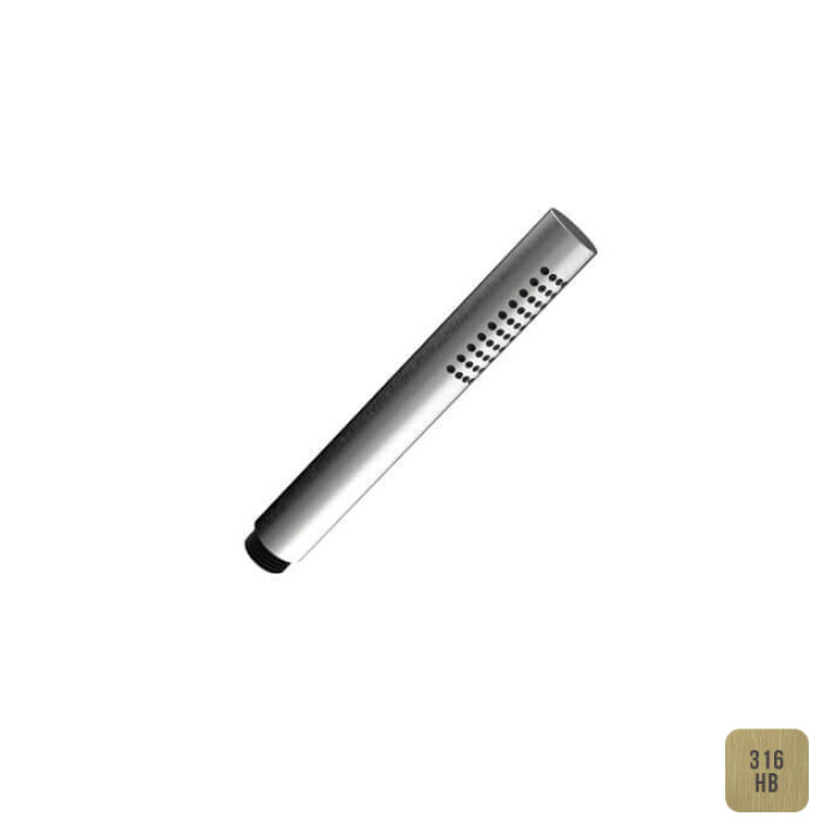 ALMAR Лейка душевая ручная EasySteel с одним типом струи, цвет High Brass 316 Brushed PVD