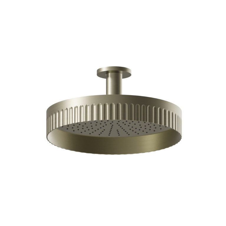 Newform Ionika wellness Верхний душ, потолочный монтаж   &Oslash; 300мм , цвет: PVD brushed pale gold