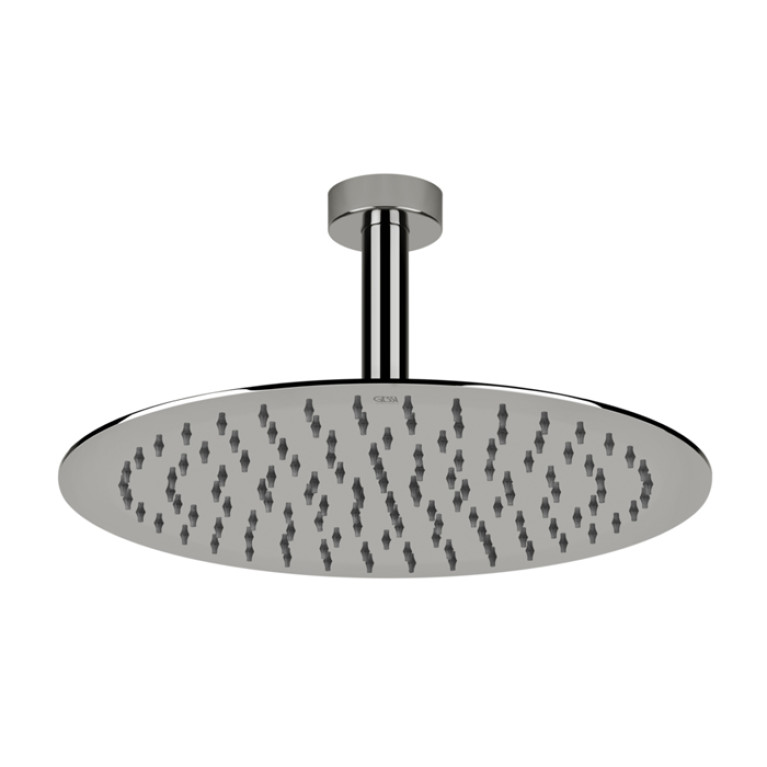 Gessi Emporio Emporio shower Душевая головка потолочная, поворотная с шарниром, с защитой от известкового налёта, цвет: Mirror Steel