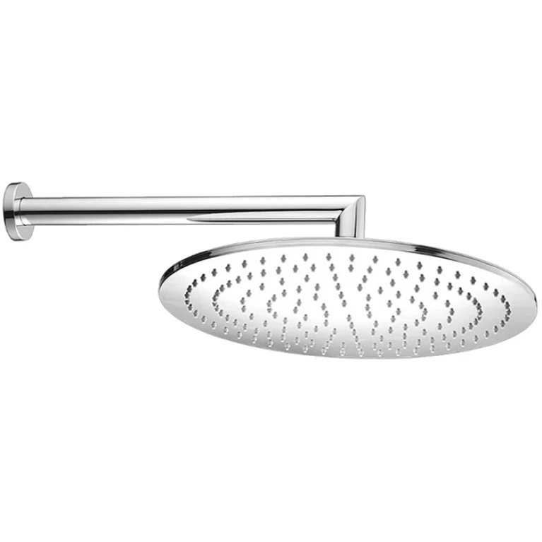 CISAL Shower Верхний душ D400 мм с настенным держателем L400 мм, цвет хром