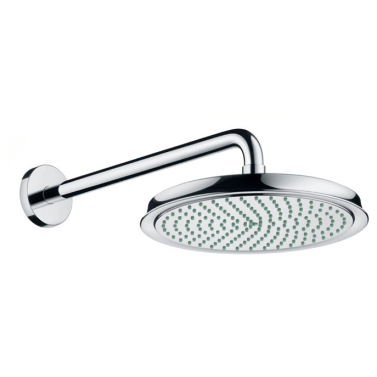 HG Raindance Classic Air Верхний душ 1jet (RainAir), d240мм, с настенным держателем 390 мм, шарнирное соединение, G1/2, цвет: хром