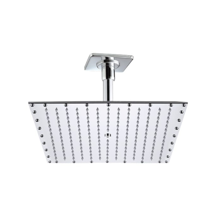 BOSSINI PARIS-RECTANGULAR Верхний душ 400 x 400 mm - потолочный кронштейн 150 mm, цвет: хром