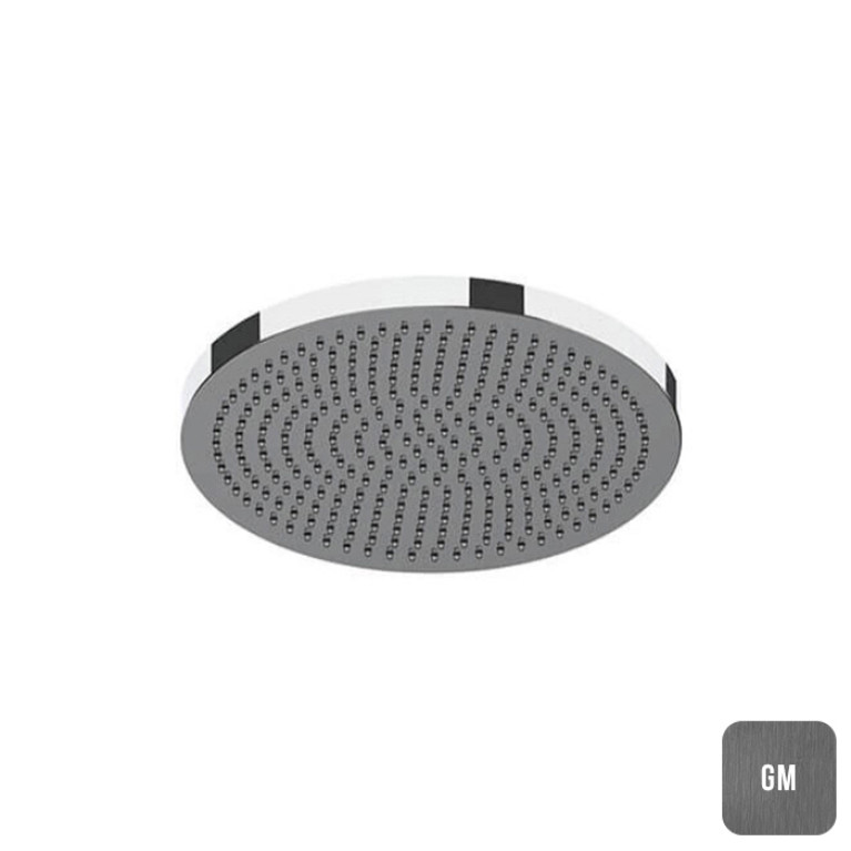 ALMAR VELVET Верхний душ 232*232 (без держателя) с функцией Velvet Rain, цвет Gun Metal Brushed PVD