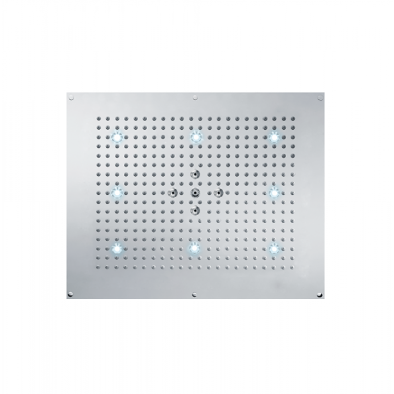 BOSSINI Dream Верхний душ 570 x 470 mm, с 8 LED RGB, 2 режима (дождь, распыление), блок питания/управления, Cromoterapia, цвет: хром