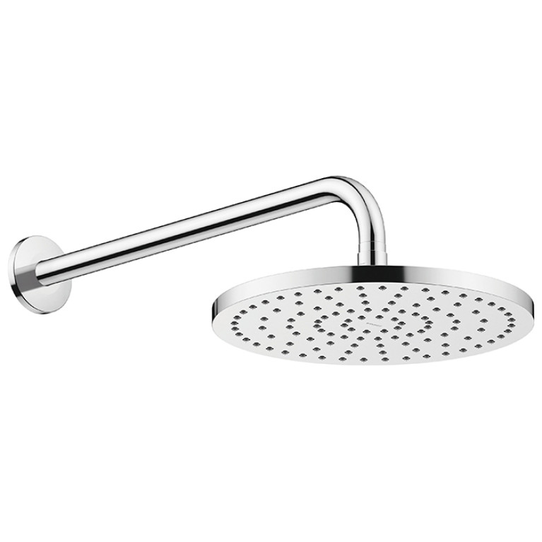 Duravit Круглая душевая насадка Д=250мм, 1/2, хромированный пластик (Спец.цена из наличия)