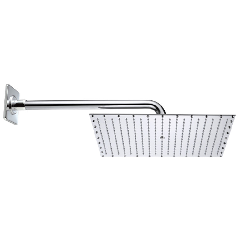 BOSSINI PARIS-RECTANGULAR Верхний душ 400 x 300 mm, настенный кронштейн &Oslash; 28 x 400 mm, цвет: хром