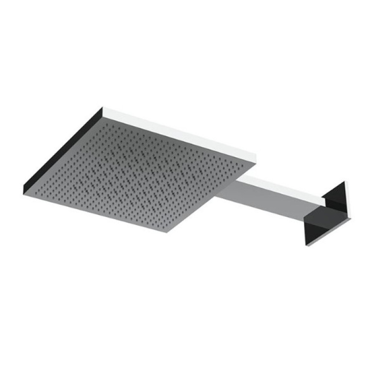 Almar VELVET DUAL FLOW Душевая лейка из стены, 300х300 мм, 2 режима, материал нерж. сталь, цвет Mirror Stainless Steel
