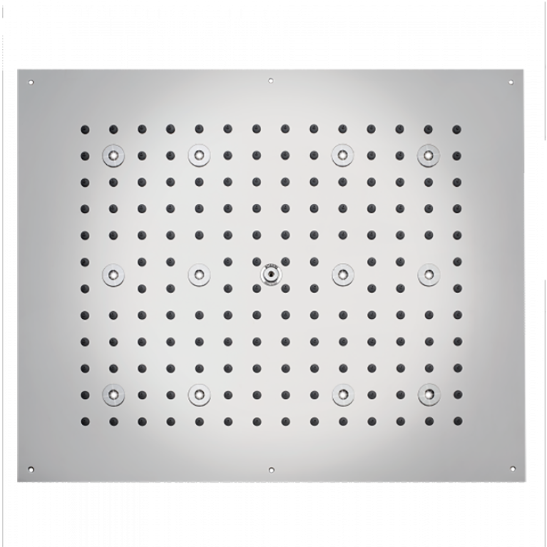BOSSINI DREAM-RECTANGULAR Верхний душ 570x470 mm, с 12 LED (белый), блок питания/управления, цвет: хром