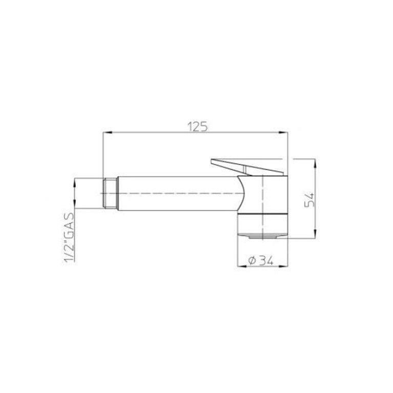 Bossini  PALOMA &Oslash; 34 mm Душевые лейки из ABS с клапаном подачи и газированный брызг - хром