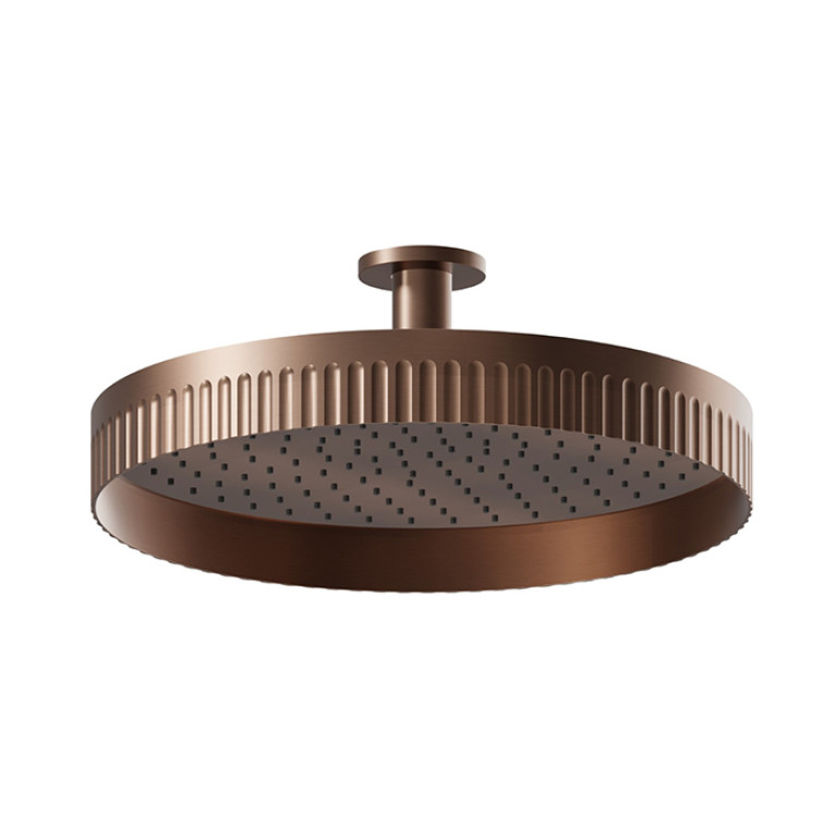 Newform Ionika wellness Верхний душ, потолочный монтаж   &Oslash; 400мм , цвет: PVD brushed copper bronze