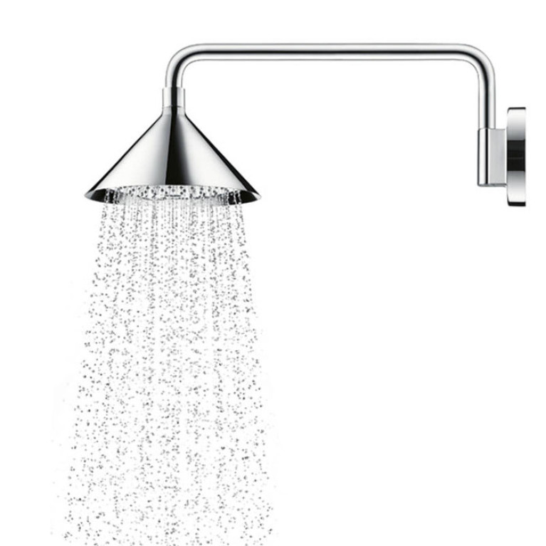 AX ShowerCollection Верхний душ 240, &Oslash; 279мм, 2 jet с держателем, настенный монтаж, дизайн Front, цвет: хром