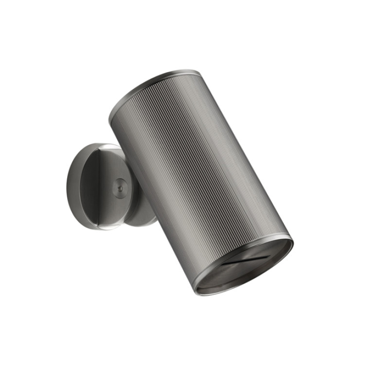 GESSI 316 RIGATO Верхний душ &Oslash;79 мм., с настенным креплением, водопад, цвет Steel Brushed