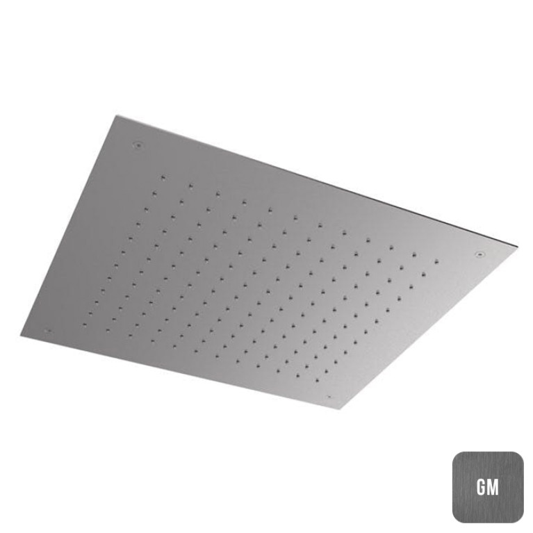 Almar Душевая лейка потолочная встраив., 500х500 мм, 1 режим, нерж. Gun Metal Brushed PVD