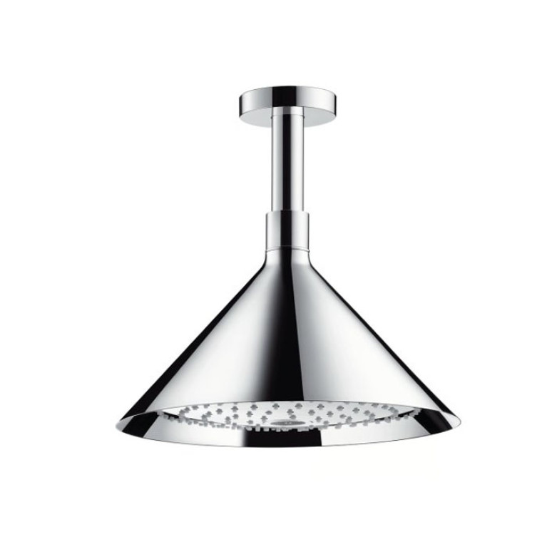 AX ShowerCollection Верхний душ 240, &Oslash; 279мм, 2 jet с держателем, потолочный монтаж дизайн Front, цвет: хром