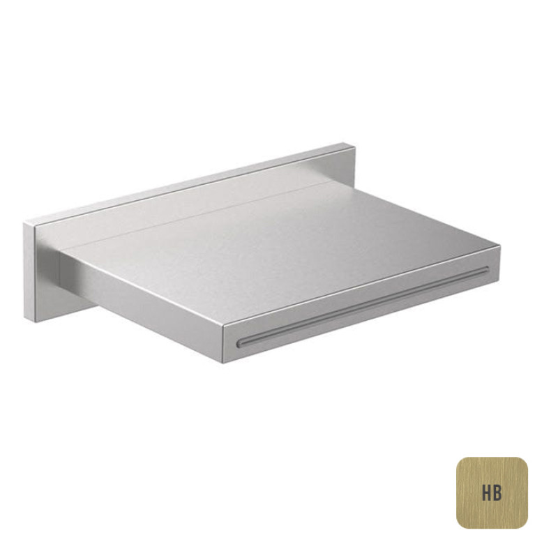 ALMAR Каскадный душ настенный, 236х141 мм, цвет High Brass 316  Brushed PVD