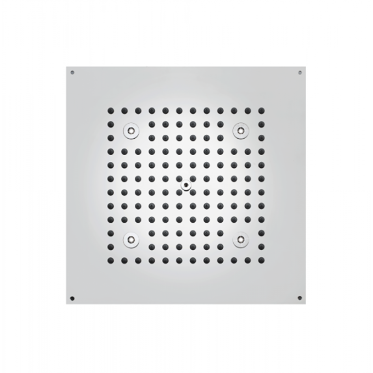 BOSSINI DREAM-CUBE Верхний душ 470 x 370 mm с 4 LED RGB, блок питания/управления, Cromoterapia, гибкая подводка,цвет: хром