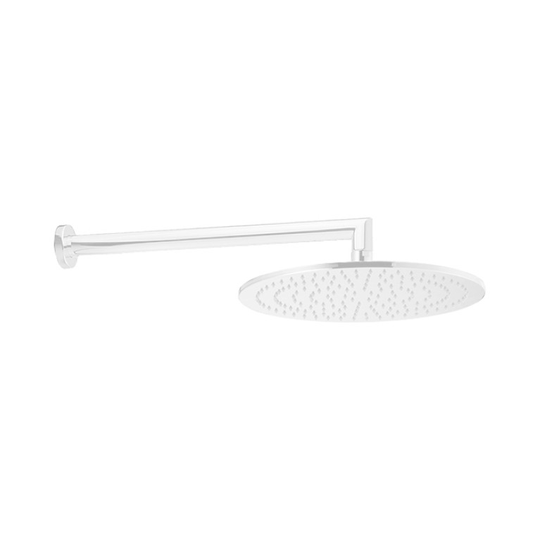 CISAL Shower Верхний душ &Oslash;300 мм., с настенным держателем 400 мм., цвет белый матовый