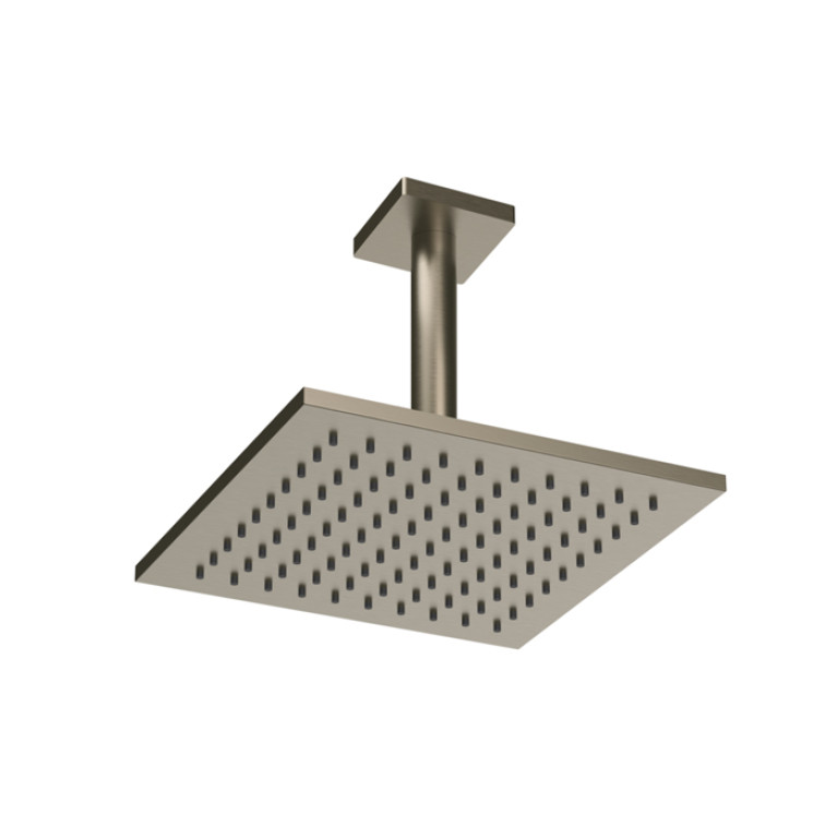 Gessi Emporio Emporio shower Душевая головка потолочная, поворотная с шарниром, с защитой от известкового налёта, цвет: Finox Brushed Nickel