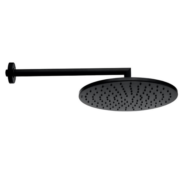 Bossini Верхний душ Cosmo &Oslash; 280 mm с кронштейном 400 mm, черный матовый