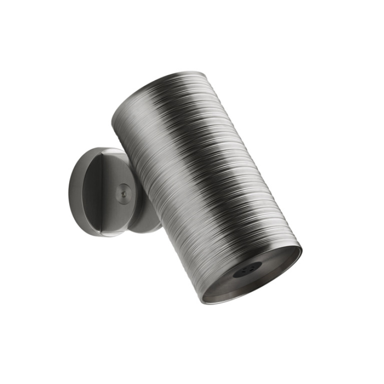 GESSI 316 TRAME Верхний душ &Oslash;79 мм., с настенным креплением, распыление, цвет Steel Brushed