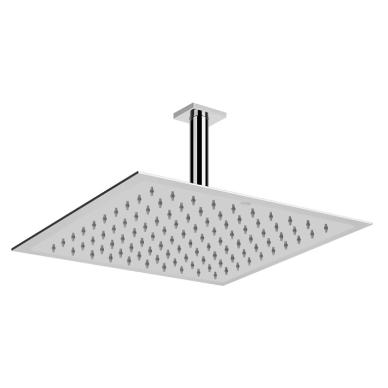Gessi Emporio Emporio shower Душевая головка потолочная, поворотная с шарниром, с защитой от известкового налёта, цвет: Mirror Steel