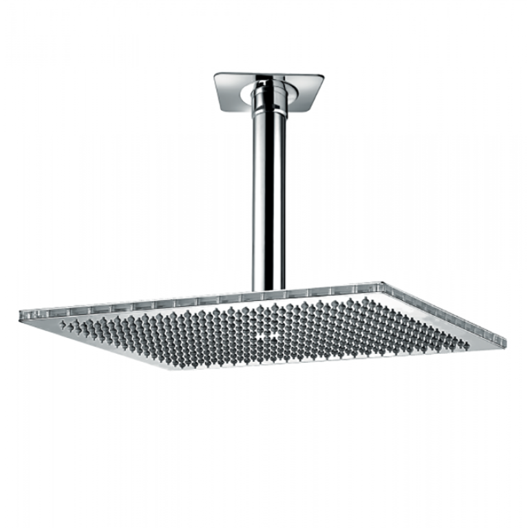 BOSSINI DREAM-RECTANGULAR Верхний душ 500 x 400 mm 1 режим - держателем вертикальным 300 x &Oslash; 36 mm, цвет: хром