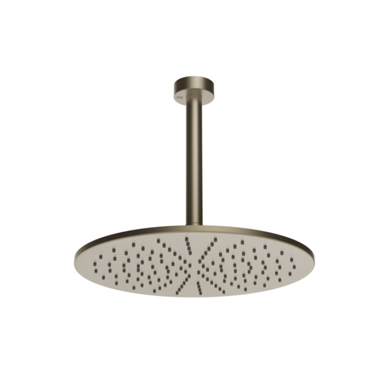 Gessi Emporio Emporio shower Душевая головка потолочная, поворотная с шарниром, с защитой от известкового налёта, цвет: Finox Brushed Nickel