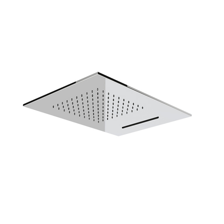 Gessi Emporio Emporio shower Душевая головка для потолочного крепления с функцией ТРОПИЧЕСКИЙ ЛИВЕНЬ/ВОДОПАД, цвет: Steel Brushed