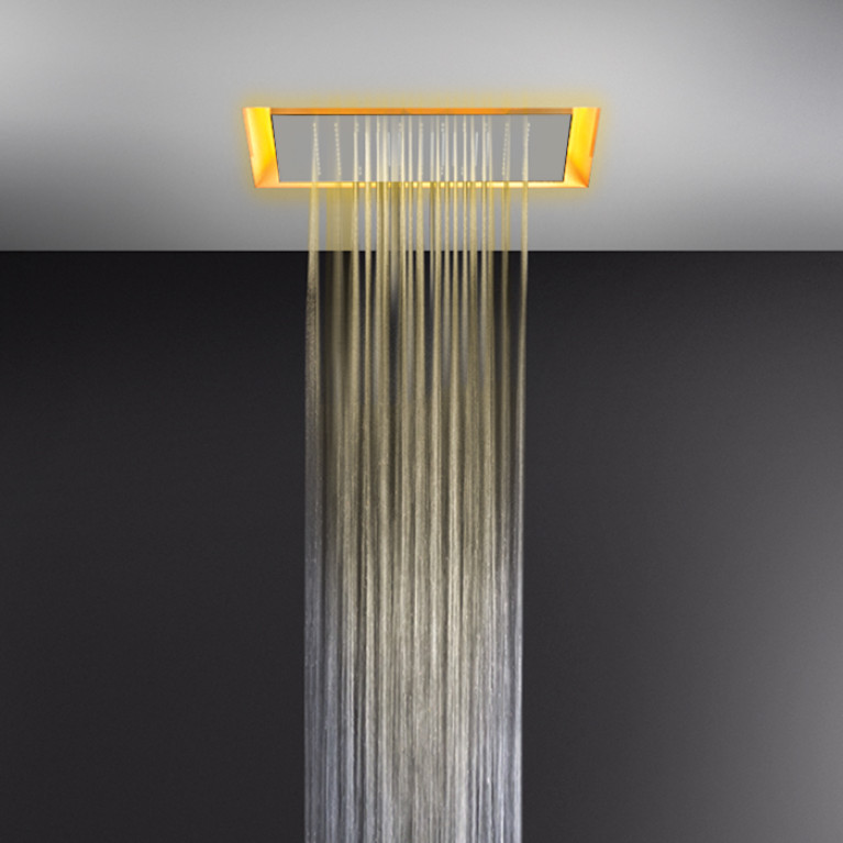 GESSI AFILO Душ. система 500x500 мм, встраив в потолок, режимы:тропич.ливень, хромотерап, с пультом д/у, цвет белый (без панели 57012 и блока RIR5402)