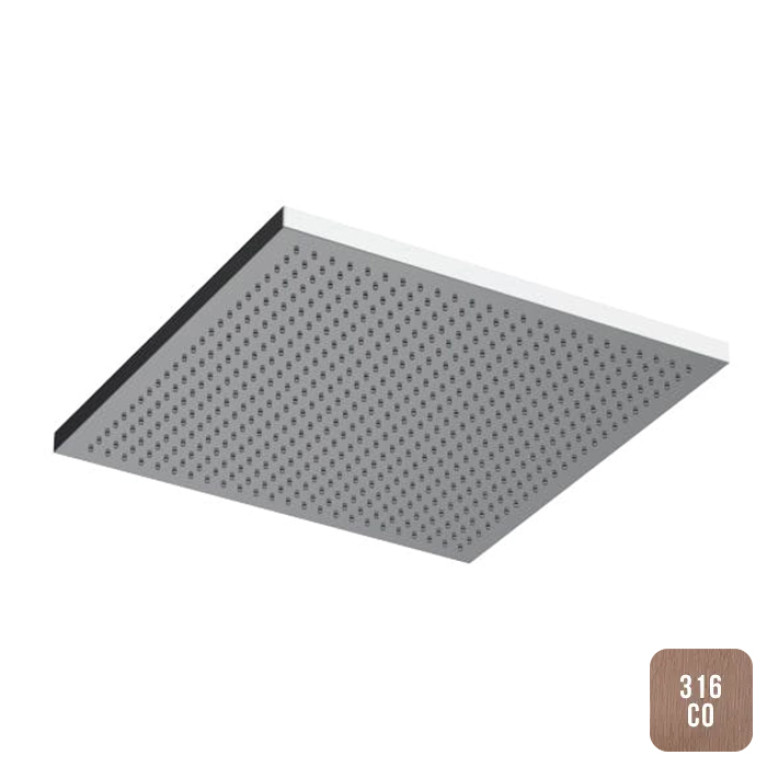 ALMAR VELVET RAIN Верхний душ 300х300 мм (без держателя), цвет Copper Brushed PVD