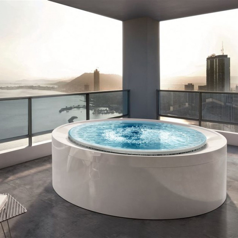Gruppo Treesse Fusion Spa 200 Минибассейн &Oslash;2000x670 мм., Г/М, нагреватель 3kw, фильтр песок, хромо-wя, озон. дезинф. внешняя панель VTR, цвет белый