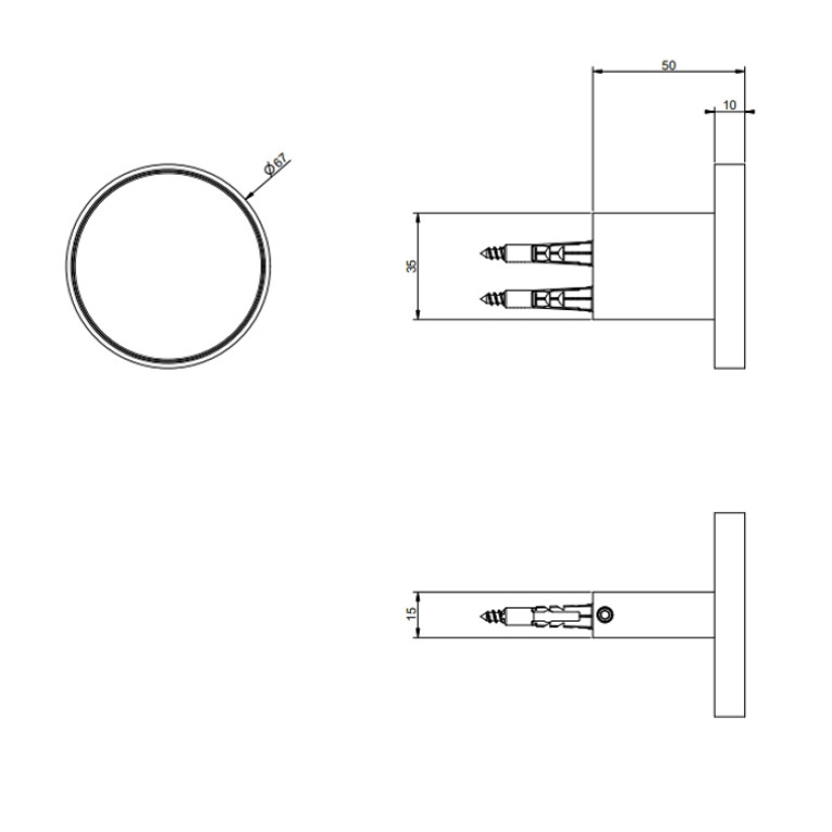 GESSI Origini Крючок настенный. В комплект входит отделочная вставка., цвет Warm Bronze Br. PVD