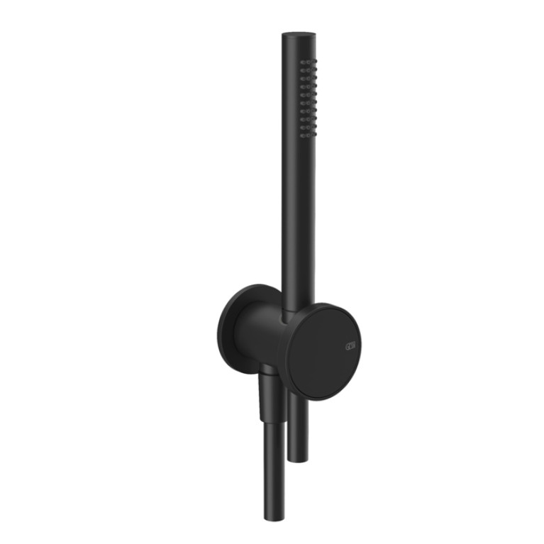 GESSI Origini Душевой комплект, состоящий из вывода воды,держателя, шланга 1,50 м и лейки. В комплект входит отделочная вставка.., цвет: Black XL
