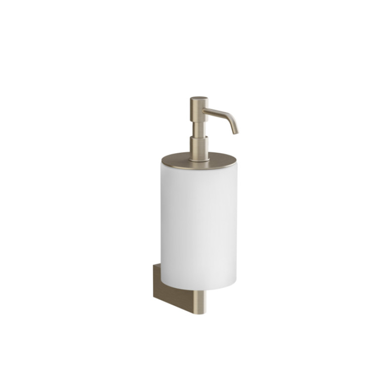 GESSI Origini Дозатор для жидкого мыла настенный белый/Finox Brushed Nickel