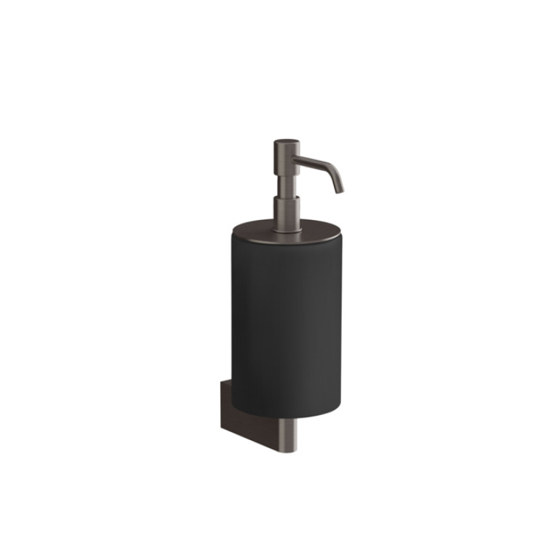 GESSI Origini Дозатор для жидкого мыла настенный черный/Black Metal Brushed PVD