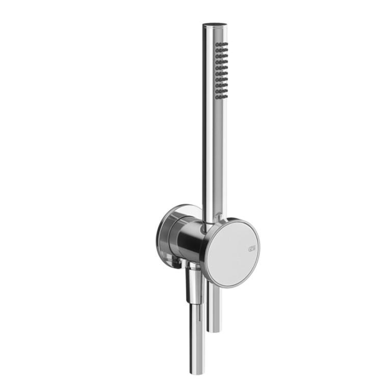 GESSI Origini Душевой комплект, состоящий из вывода воды,держателя, шланга 1,50 м и лейки. В комплект входит отделочная вставка.., цвет: хром