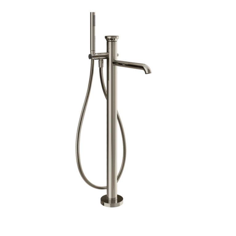 GESSI Origini Смеситель  наполньный для ванны, с ручной лейкой, в комплекте вставка., цвет: Nickel PVD