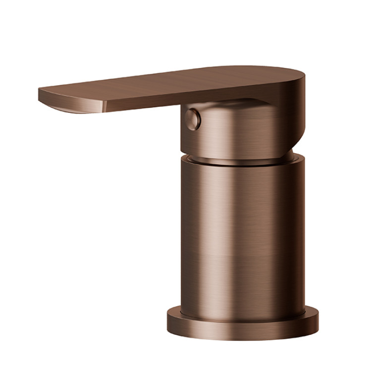 Newform Haka Переключатель потоков с установкой на борт ванны, цвет: PVD brushed copper bronze
