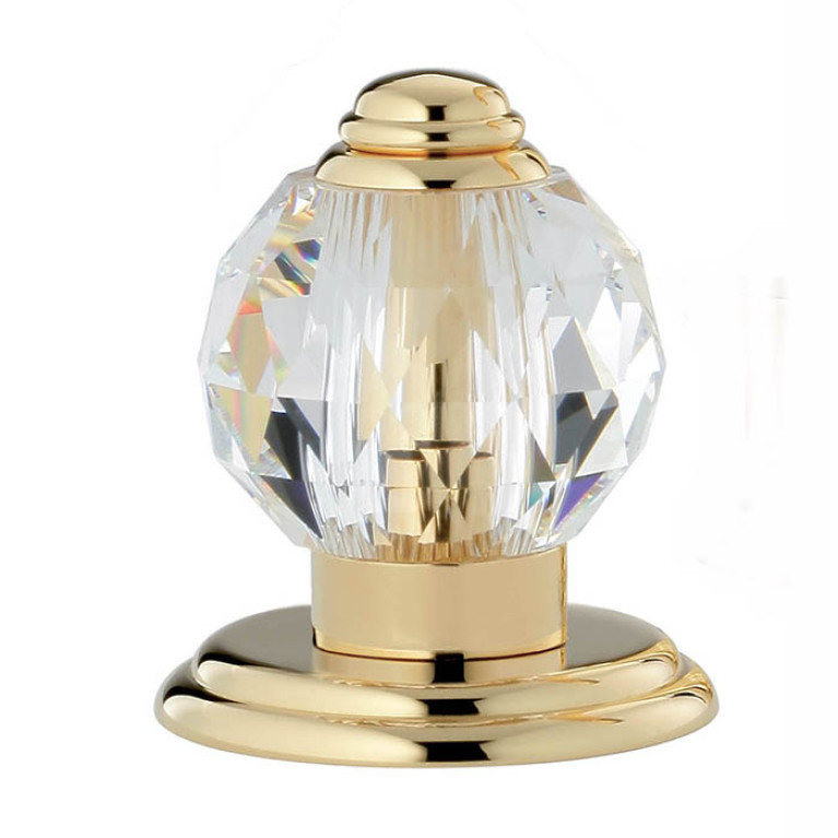 THG MANDARINE CRISTALLIA DIAMANT Вентиль смесителя для раковины, цвет полированное золото