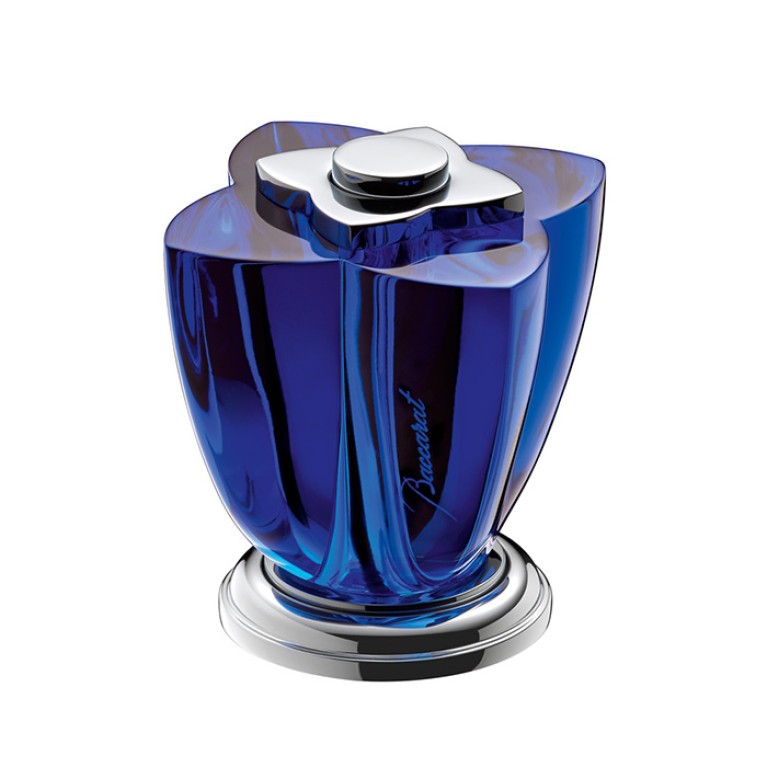THG PETALE DE CRISTAL BLEU Вентиль смесителя для раковины, стекло синее, цвет хром