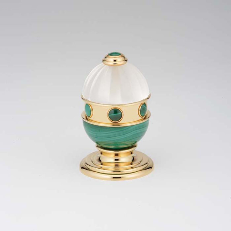 THG CHEVERNY MALACHITE Вентиль смесителя для раковины, вставки малахит, цвет полированное золото