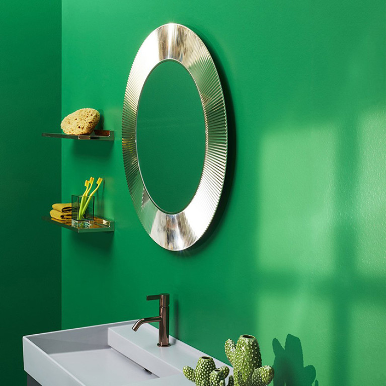 Laufen Kartell Зеркало круглое d=780мм, настенное, без подсветки, цвет: золотой
